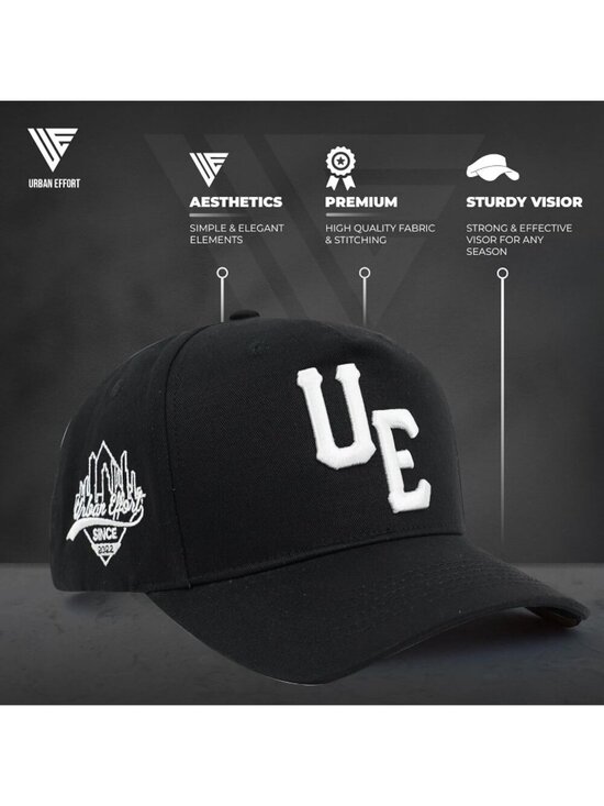 Unisex Black Vintage Trucker Hat Baseball Snapback Closure Cap for Outdoors main image 4